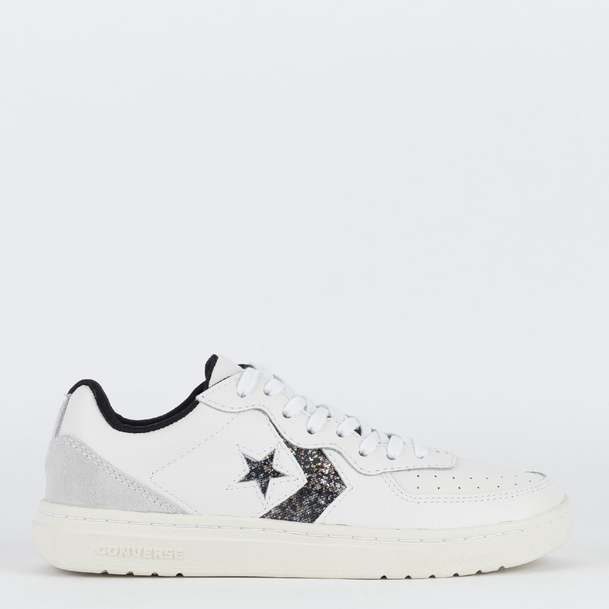 Converse Rival Tênis Converse Rival V2 Ox Shinefetti Branco Preto CO05610001