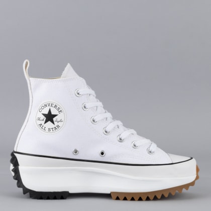 Tênis Converse Run Star Hike Hi Foundation Canvas Branco Preto CO03780001