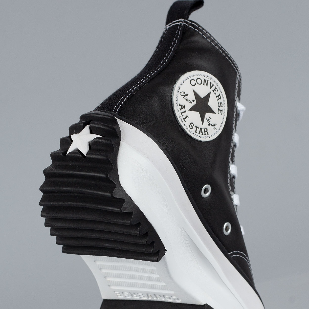 All star cano alto best sale masculino couro