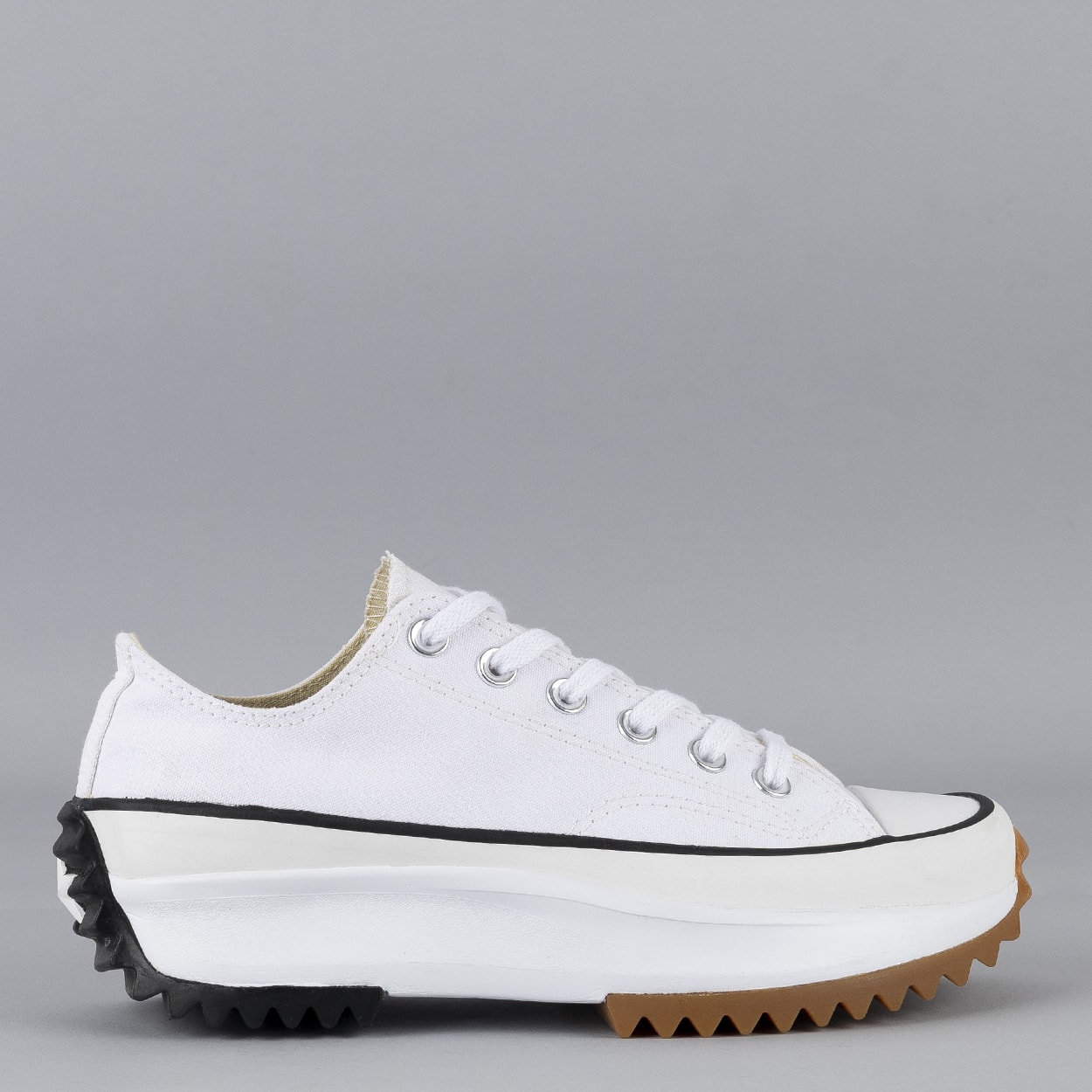 tênis converse run star hike ox foundational canvas white black