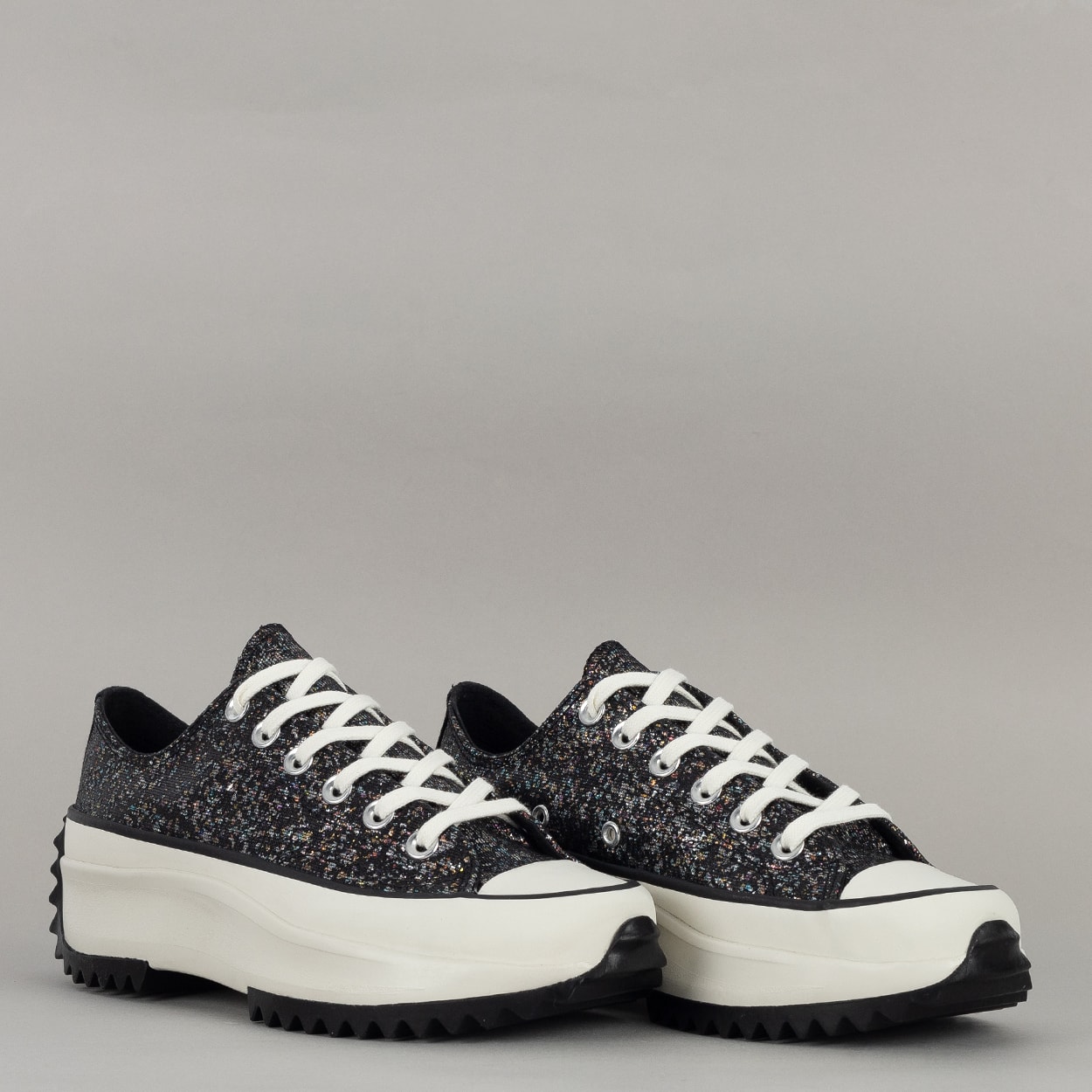 Tênis Converse Run Star Hike Ox Shinefetti Preto Amendoa CO05340001
