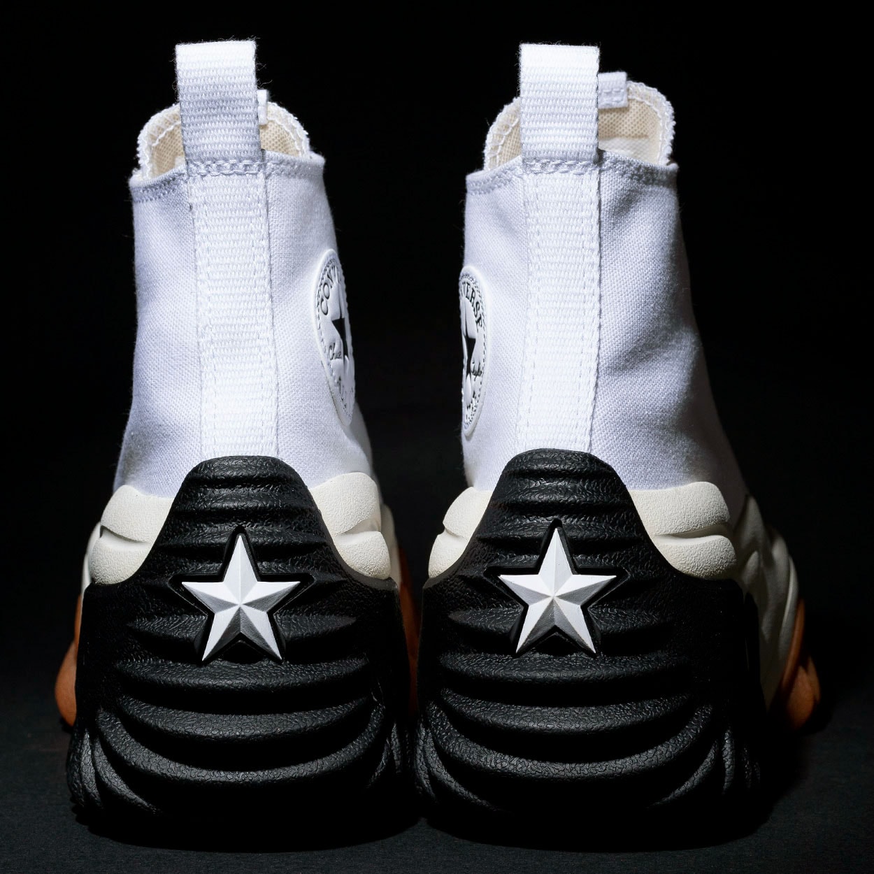 Tênis Converse Run Star Motion Hi Canvas Platform White Black Gum