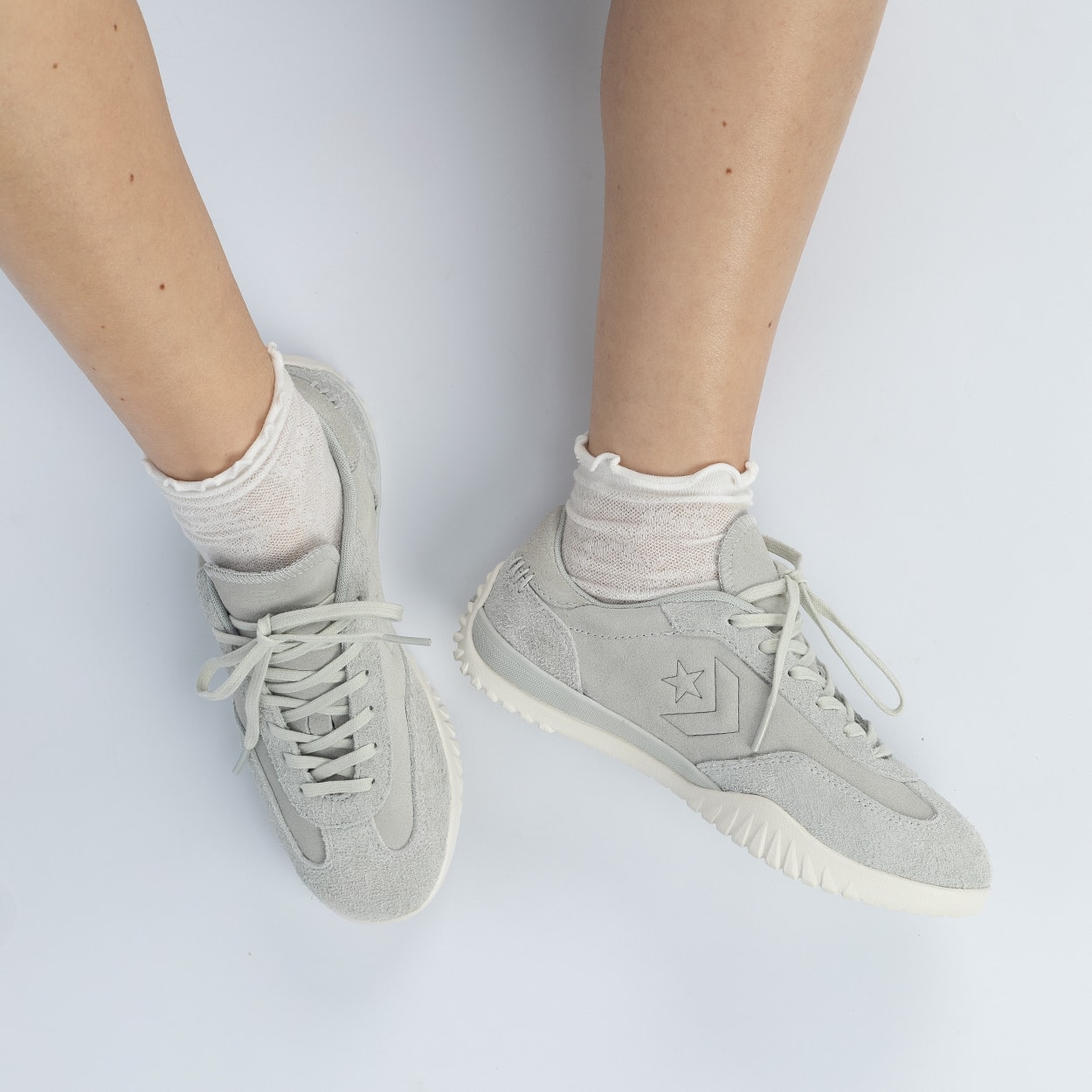 Tênis Converse Run Star Trainer Ox Crafted Color Suede Pistache