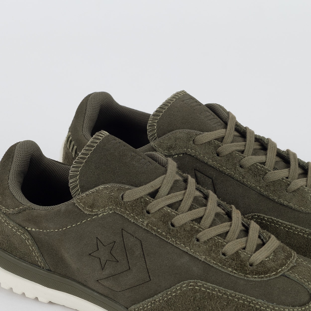コッシー Tênis Converse Run Star Trainer Ox Crafted Color Suede Verde Musgo