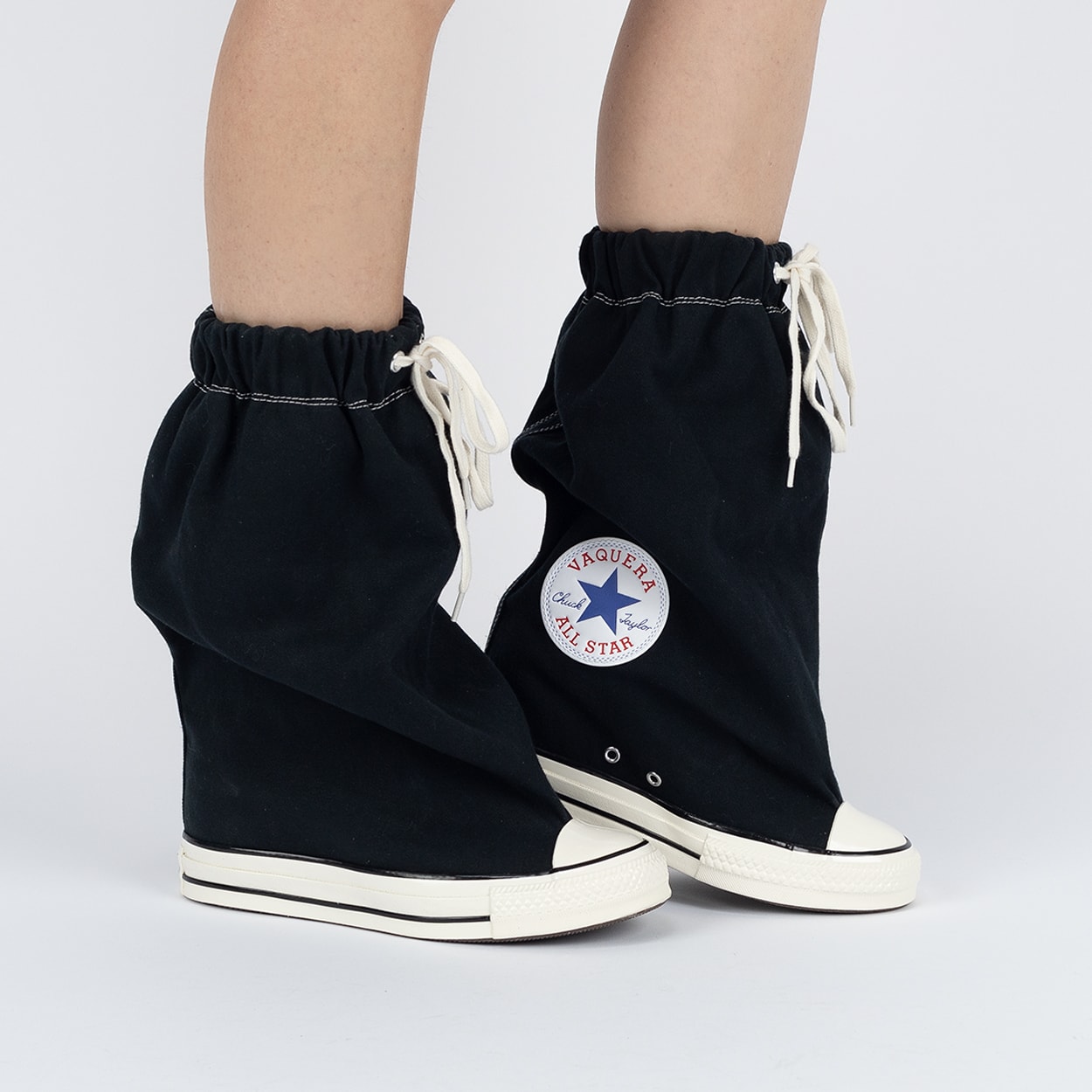 Tênis Converse Vaquera Chuck Taylor All Star Wedge X-Hi Black