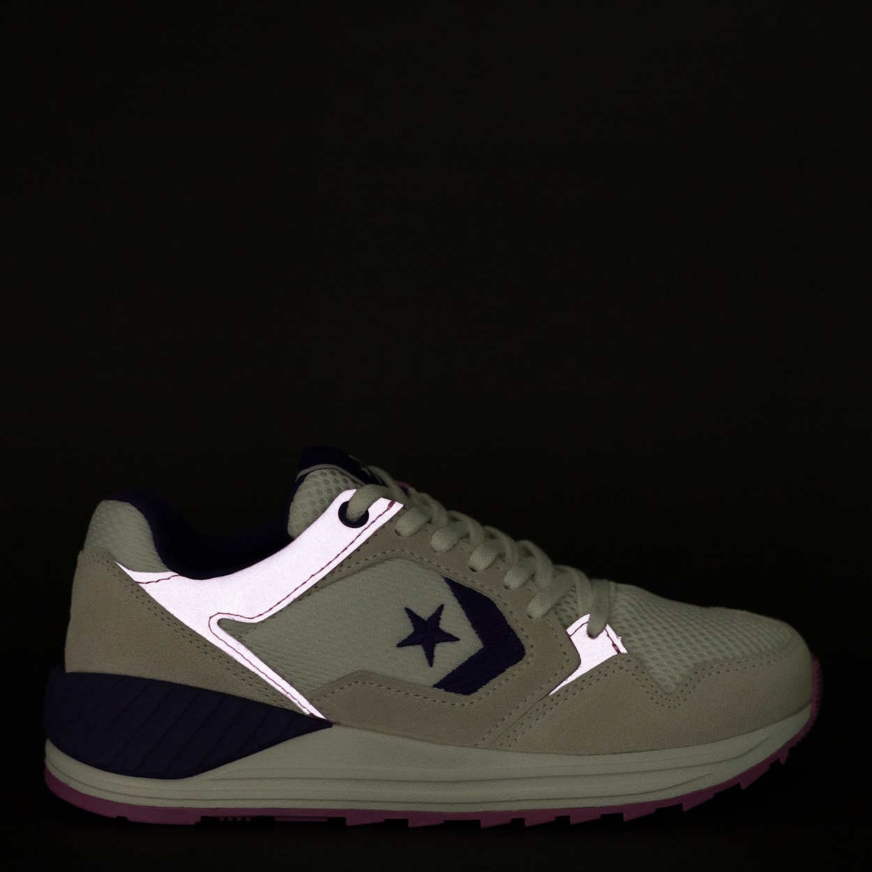 Tênis Converse Wave Trainer Ox Seasonal Color Vintage White Egret