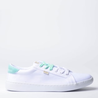 Tênis Keds Ace Ltt Canvas Branco Verde KD1290232 Tênis Keds Ace Ltt Canvas Branco Verde KD1290232