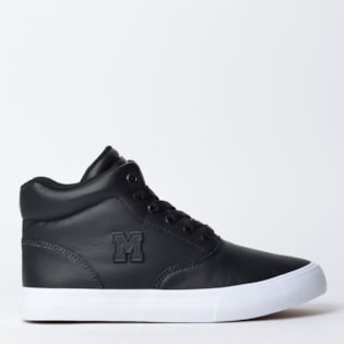 Tênis Mary Jane High School Couro Preto MJ-4149 Tênis Mary Jane High School Couro Preto MJ-4149