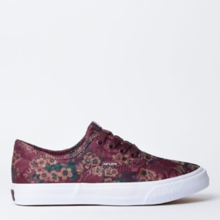 Tênis Mary Jane Venice Jacquard Burgundy MJ-4166B Tênis Mary Jane Venice Jacquard Burgundy MJ-4166B