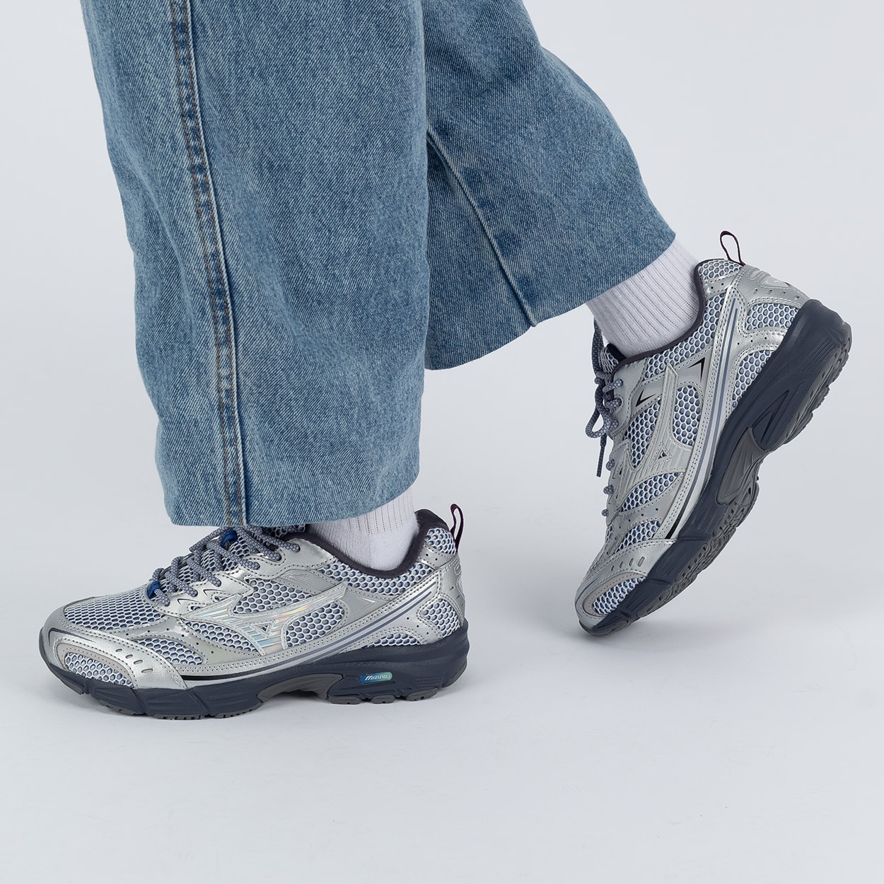 Tênis Mizuno MXR Space Lights Prata Prata Nimbus