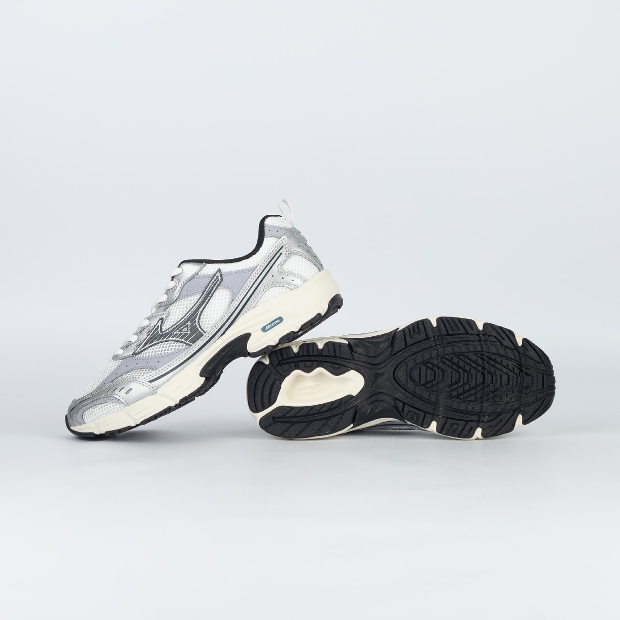 Tênis Mizuno MZR LS Original Branco Prata Azul 102242003BCPAAZ