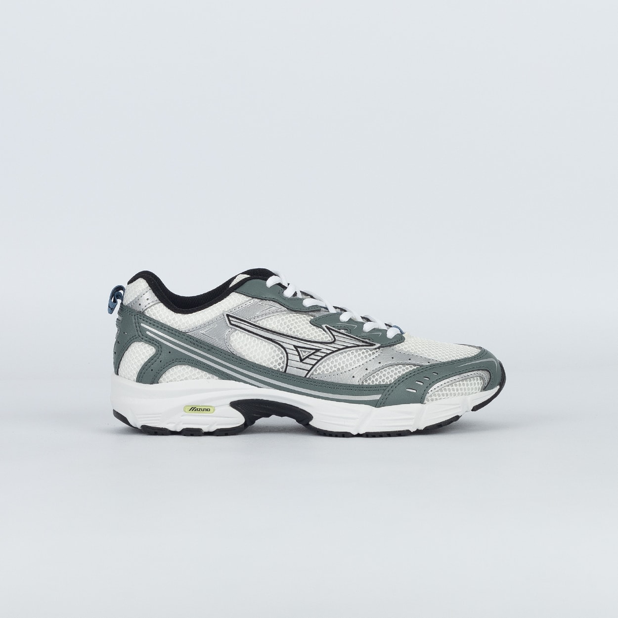 Tênis Mizuno MZR LS Original Branco Prata Verde 102034003BCPAVD