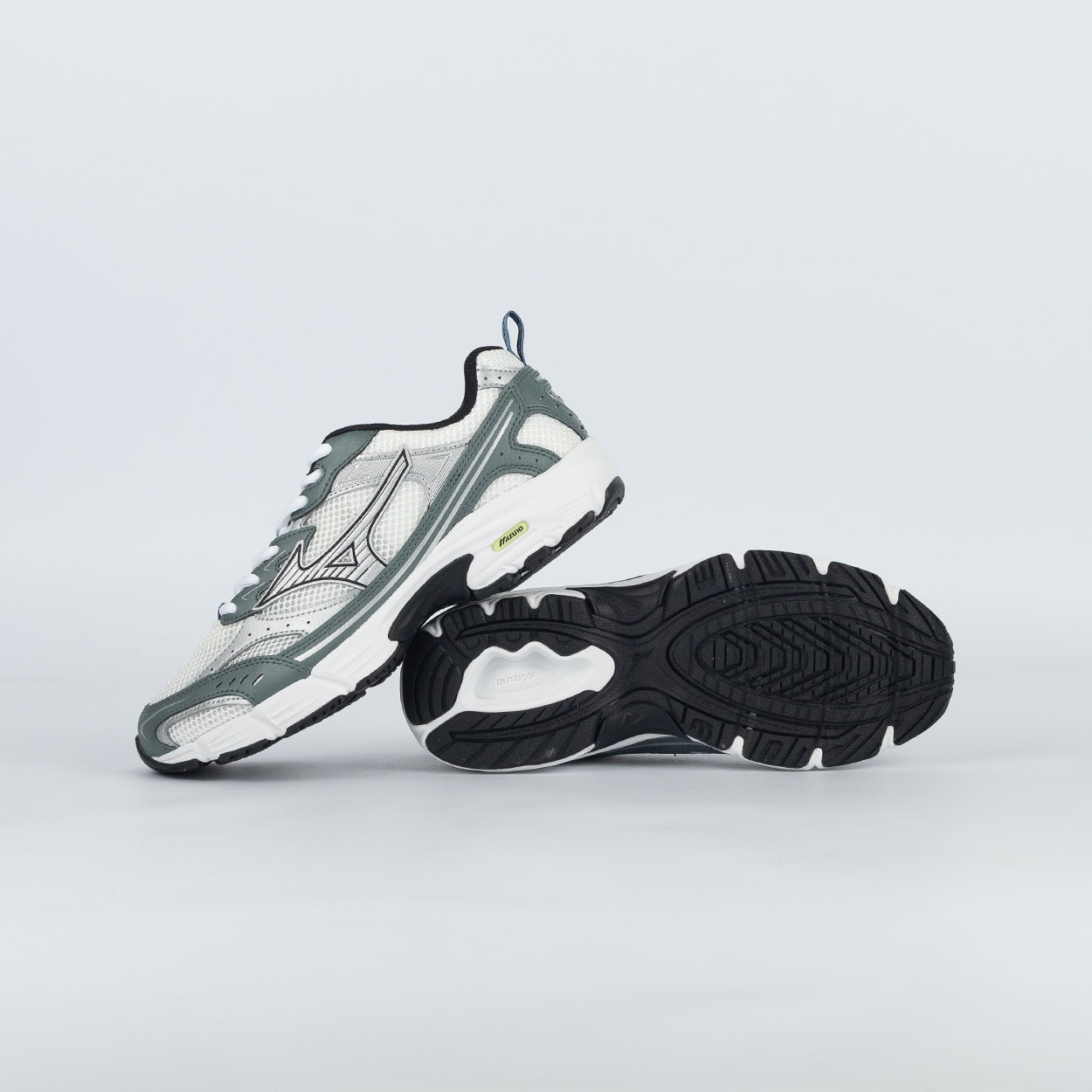 Tênis Mizuno MZR LS Original Branco Prata Verde 102034003BCPAVD