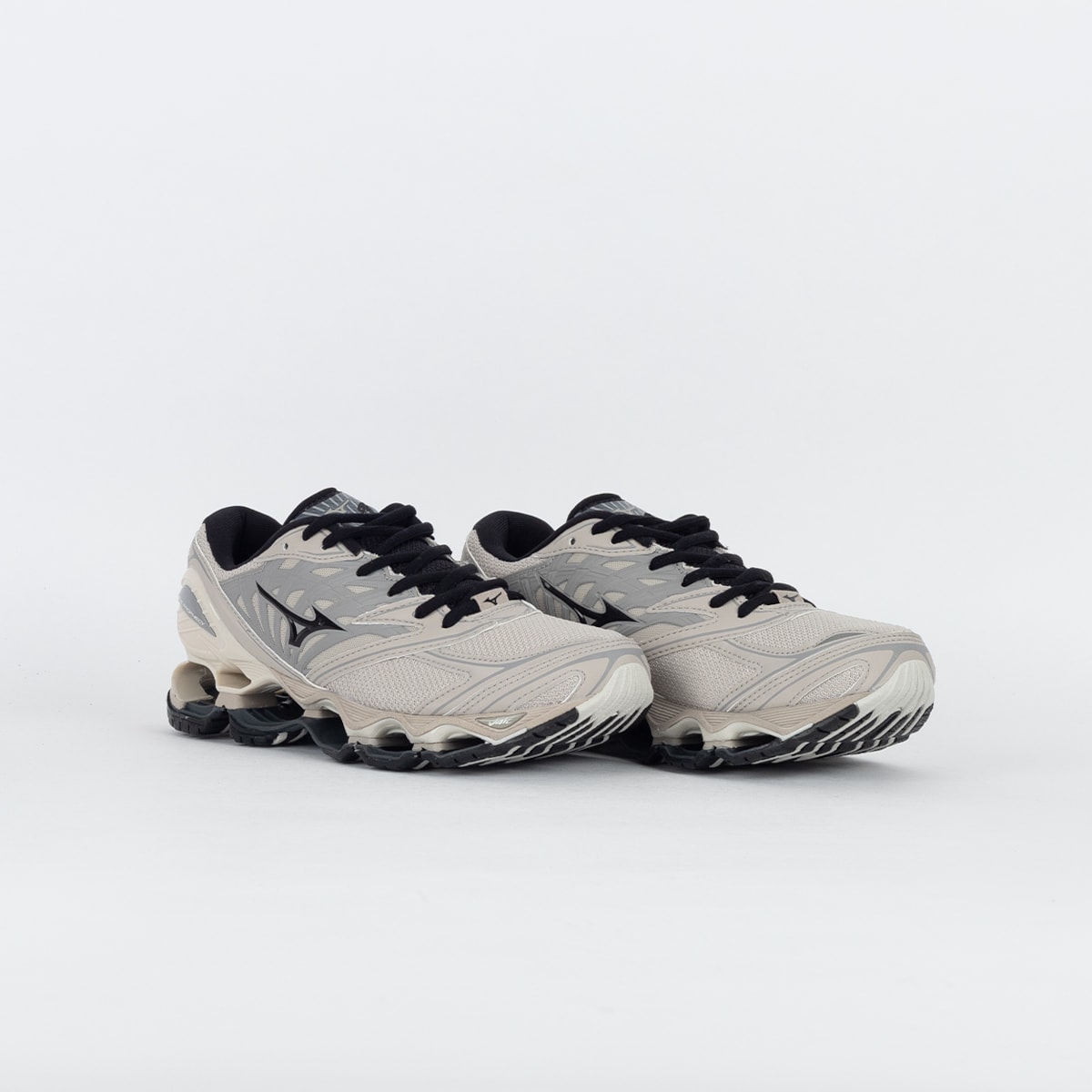 Tênis Mizuno Wave Prophecy LS Cinza Claro Cinza Escuro