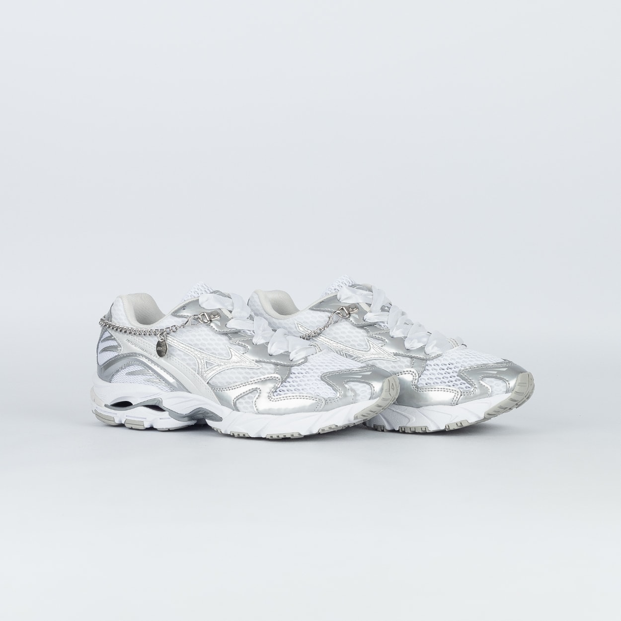 Tênis Mizuno MZR LS Original Branco Prata Azul 102242003BCPAAZ