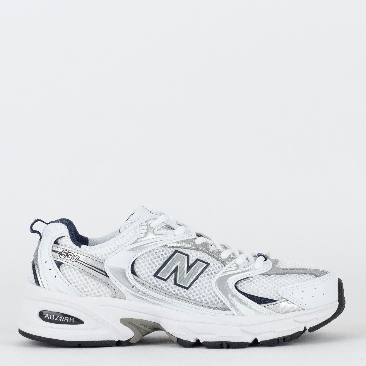 Tênis New Balance 530 Branco Prata Marinho MR530SG
