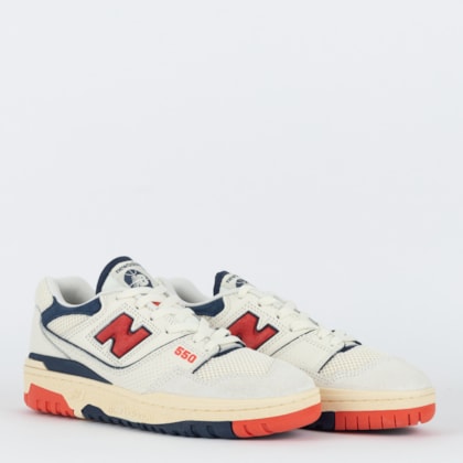 Tênis New Balance 550 Sea Salt Blast Red BB550CPB