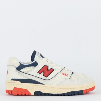 Tênis New Balance 550 Sea Salt Blast Red BB550CPB