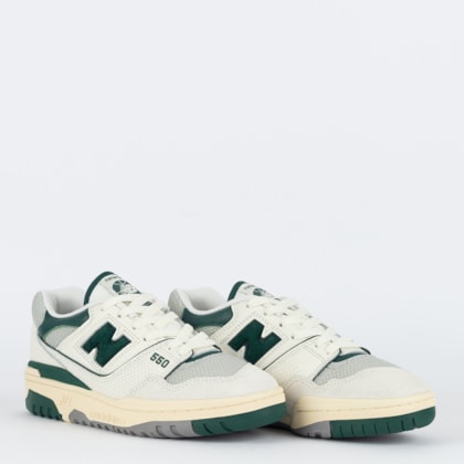 Tênis New Balance 550 Sea Salt Hunter Green BB550CPE