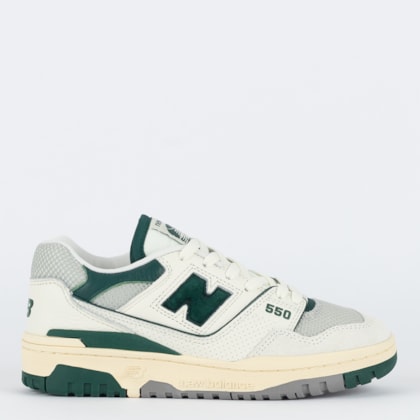 Tênis New Balance 550 Sea Salt Hunter Green BB550CPE