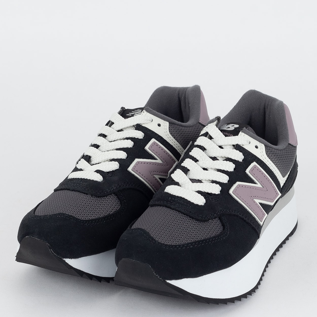 Tênis New Balance 574+ Black Mid Century Pink WL574ZAK
