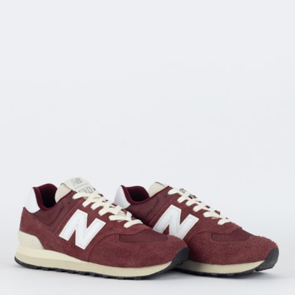 Tênis New Balance 574 V2 Wine Angora U574YC2