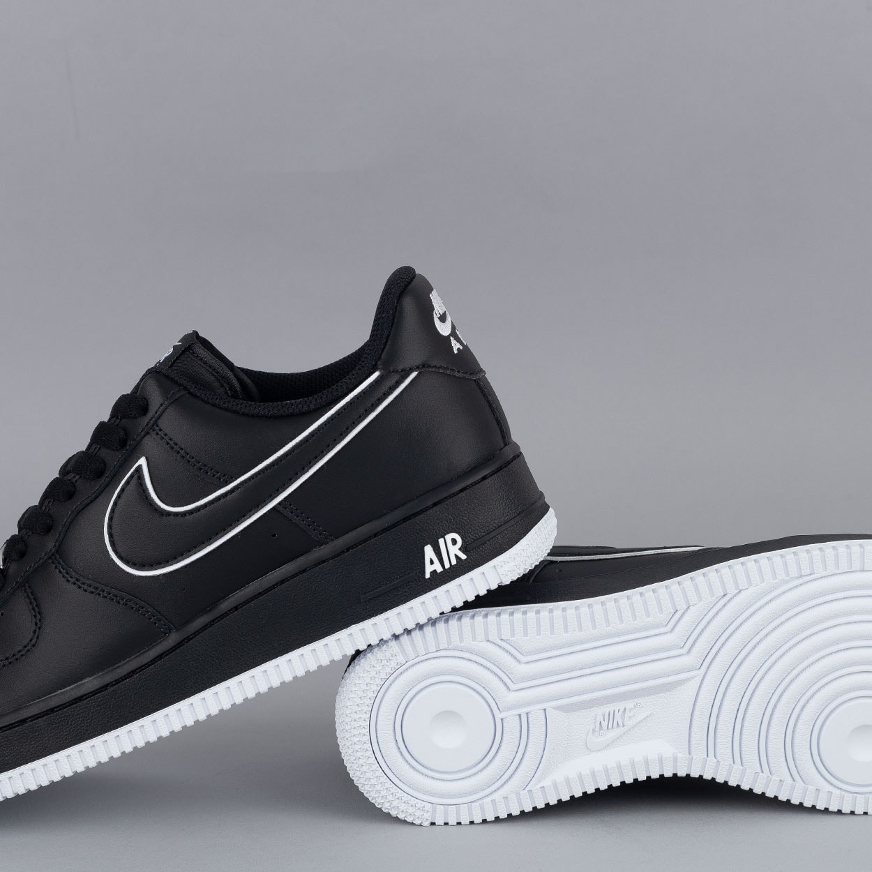 Air force 1 black white cheap black