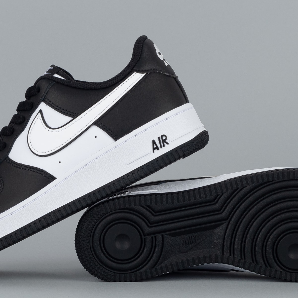 Nike Couro Tenis Nike Feminino Preto Com Branco Tênis Nike Air