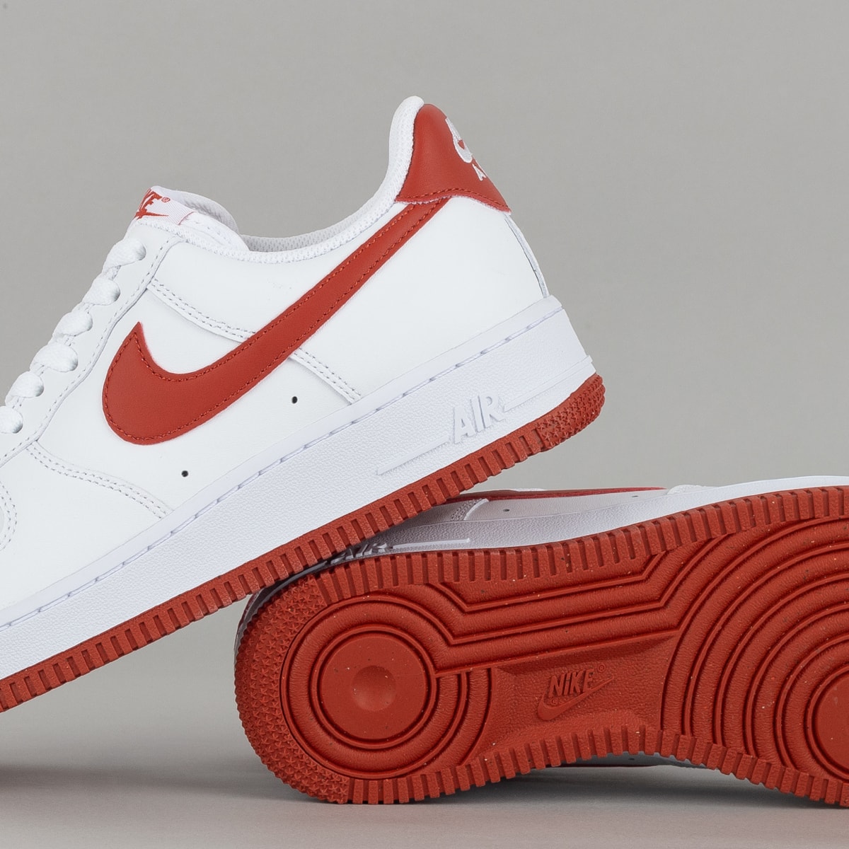 Full Force Tenis Nike Vermelho Com Branco Tênis Nike Air Force 07