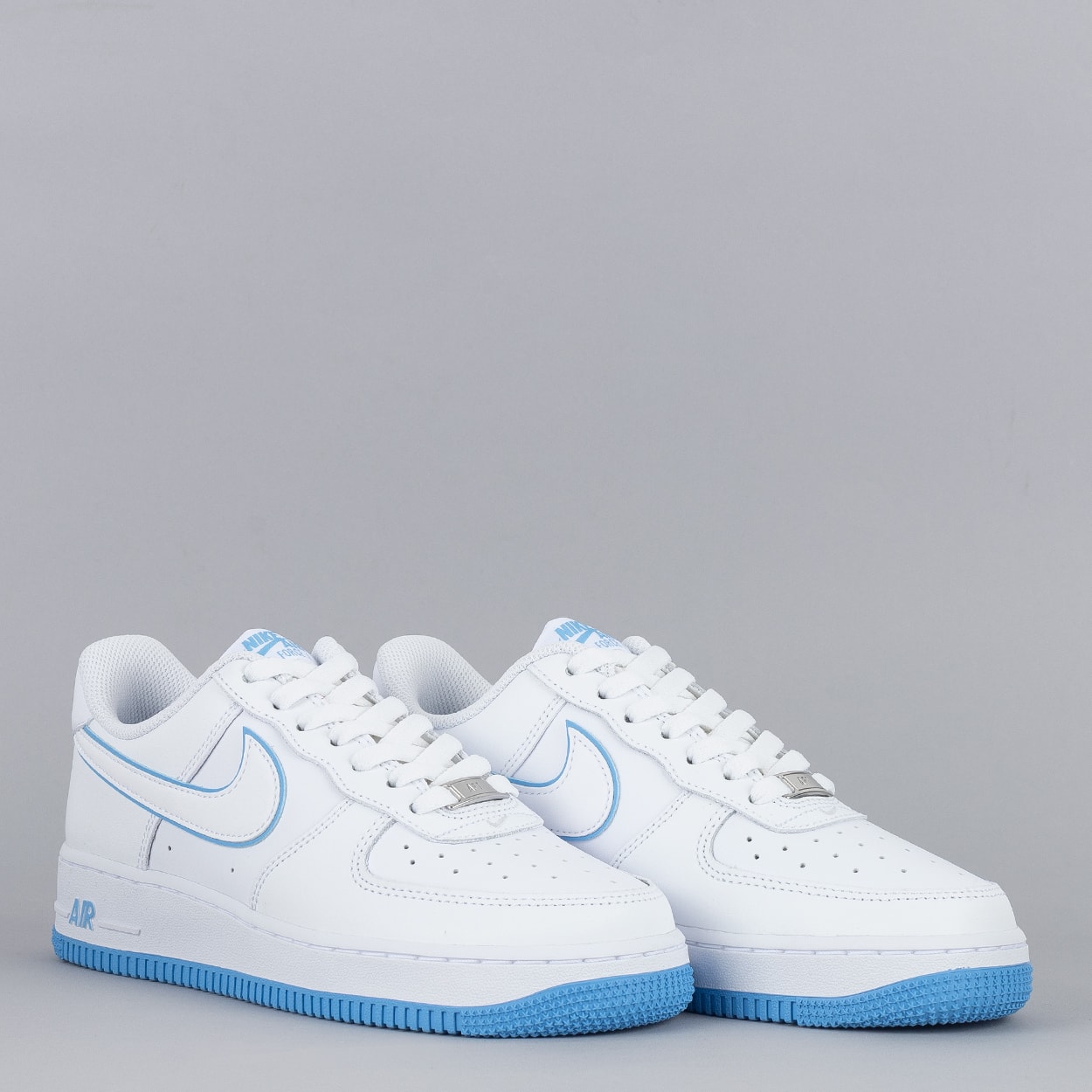 Nike af1 red white sales blue