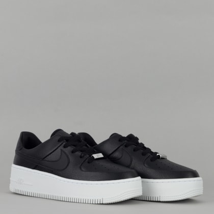 Tênis Nike Air Force 1 Sage Low Black Black White AR5339-002