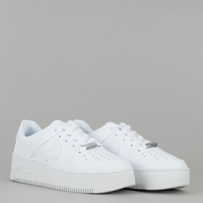 Tênis Nike Air Force 1 Sage Low White White AR5339-100