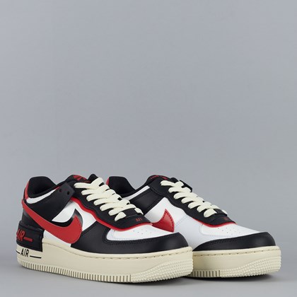 Tênis Nike Air Force 1 Shadow Summit White University Red DR7883-102
