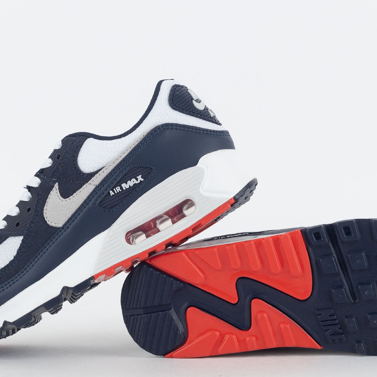 Air max 90 store azul e vermelho