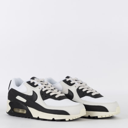 Tênis Nike Air Max 90 Masculino e Feminino Branco e Preto