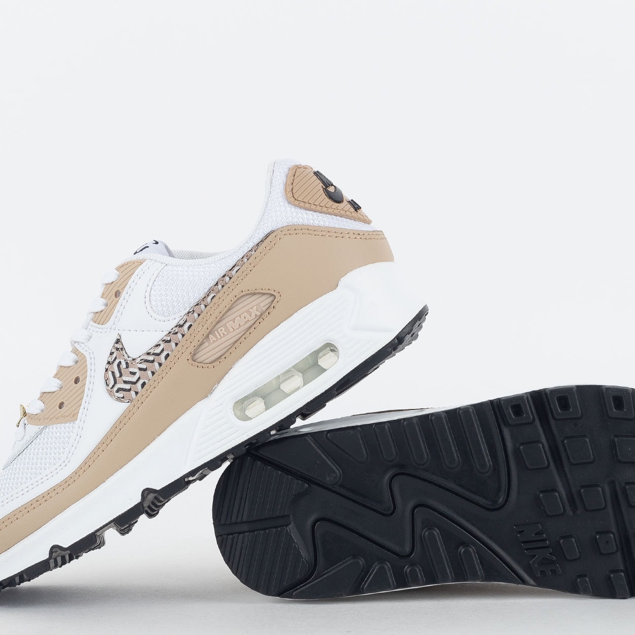 Tênis nike air max clearance 90 premium feminino bege