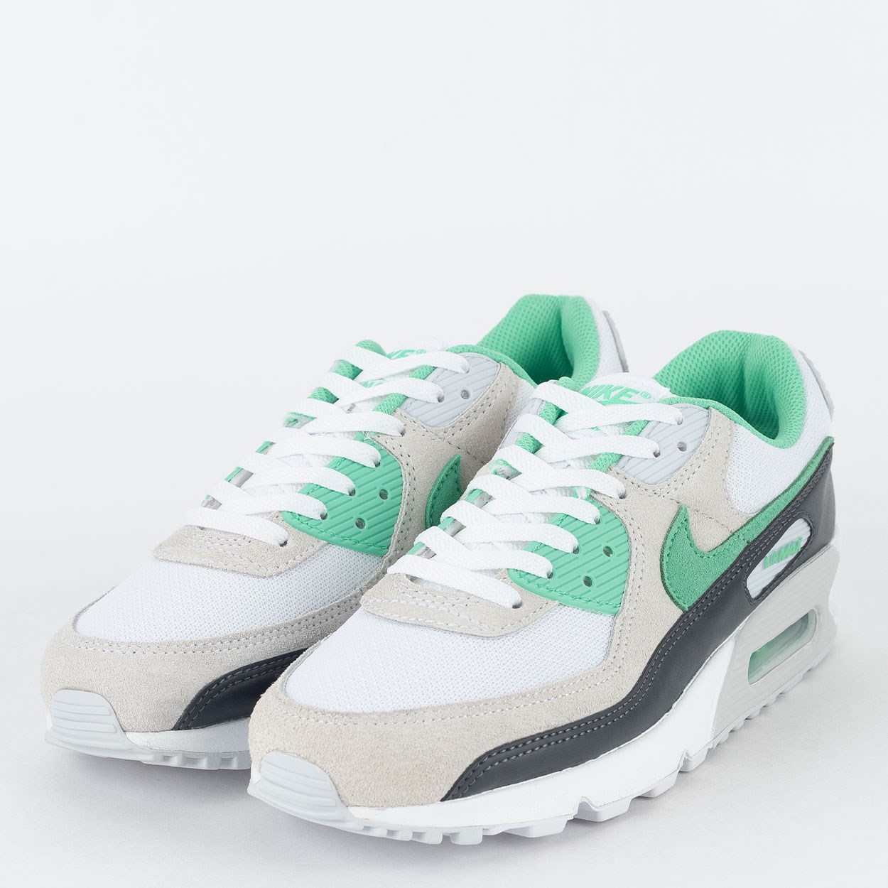 Nike air white cheap and green