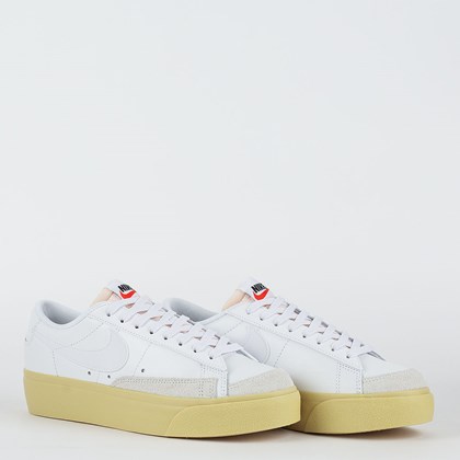 Tênis Nike Blazer Low Platform White White Lemon DJ0292-109