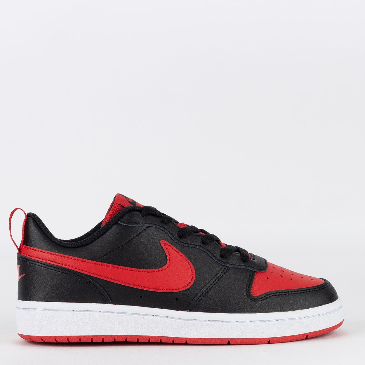 Tenis nike cano alto preto store e vermelho