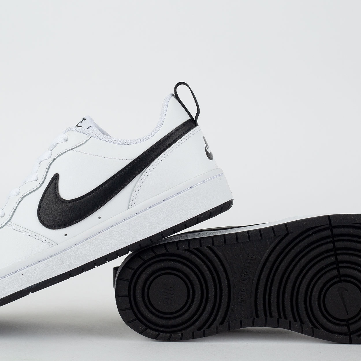 nike court borough low men's white