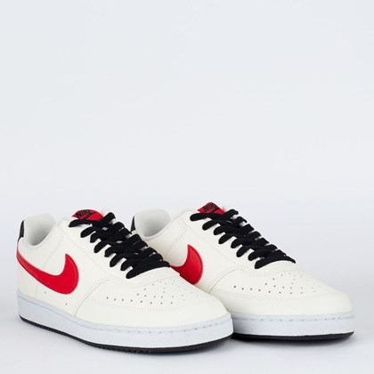 Tênis Nike Court Vision Low Better White University Red DH2987-102