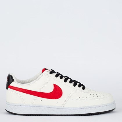 Tênis Nike Court Vision Low Better White University Red DH2987-102