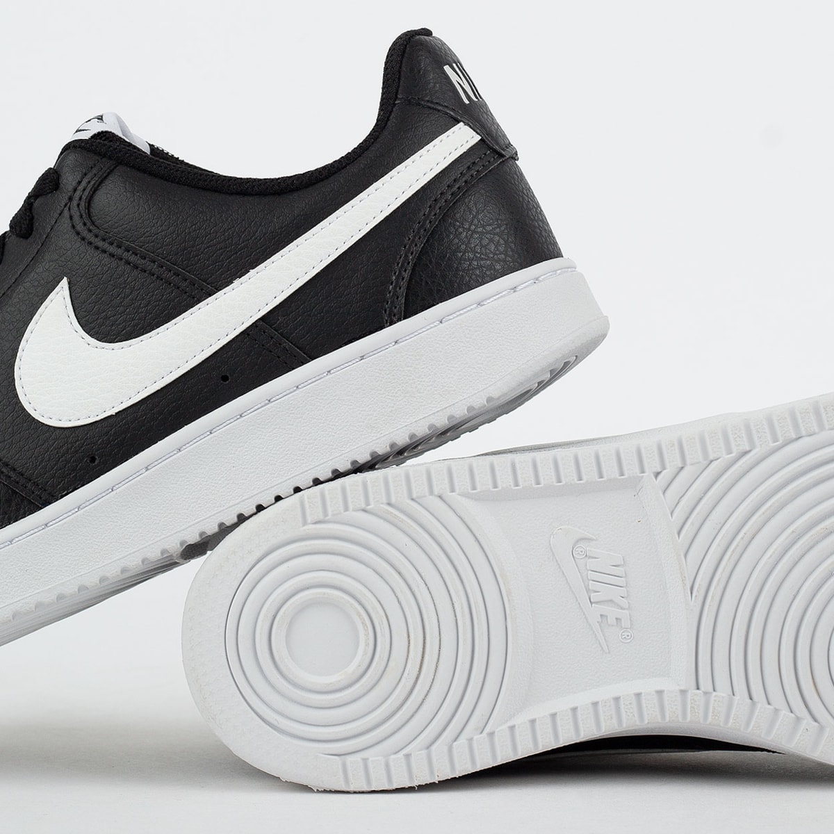 nike courts black and white