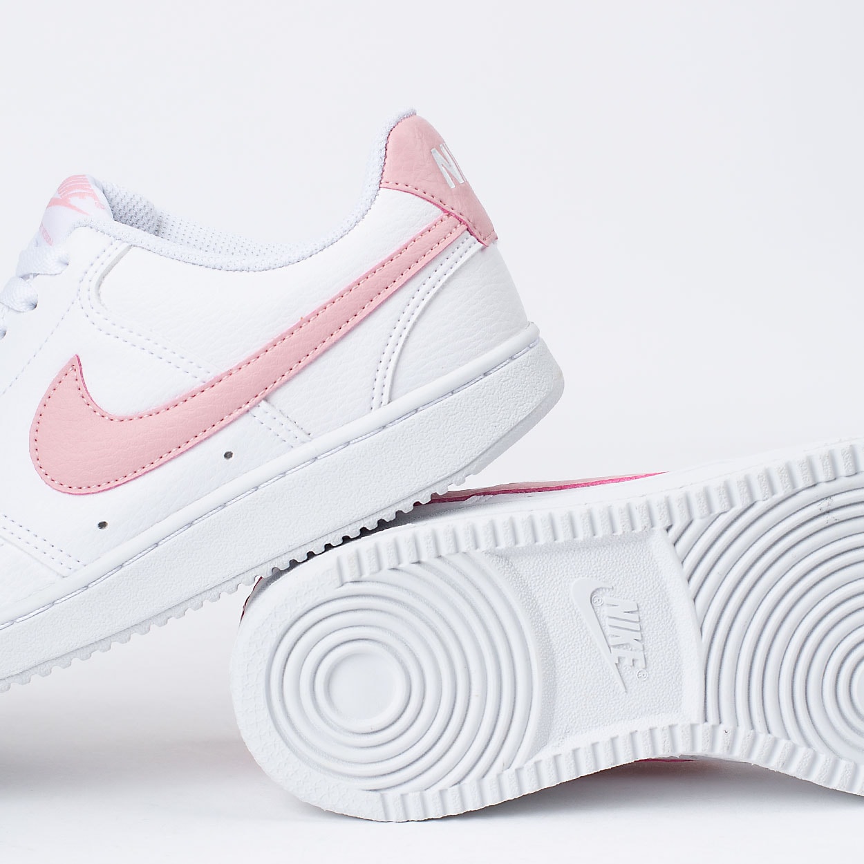 nike court vision low white pink