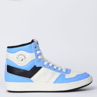 Tênis Pony City Wings Hi Mini Relax Azul Branco Preto PO2601138 Tênis Pony City Wings Hi Mini Relax Azul Branco Preto PO2601138