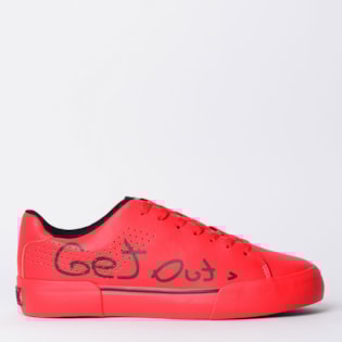 Tênis Pony Manhattan Ox Slogan Vermelho Preto PO249286 Tênis Pony Manhattan Ox Slogan Vermelho Preto PO249286