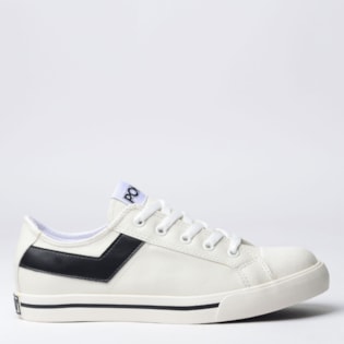 Tênis Pony Shooter Ox New Pele Branco Preto PO200208 Tênis Pony Shooter Ox New Pele Branco Preto PO200208