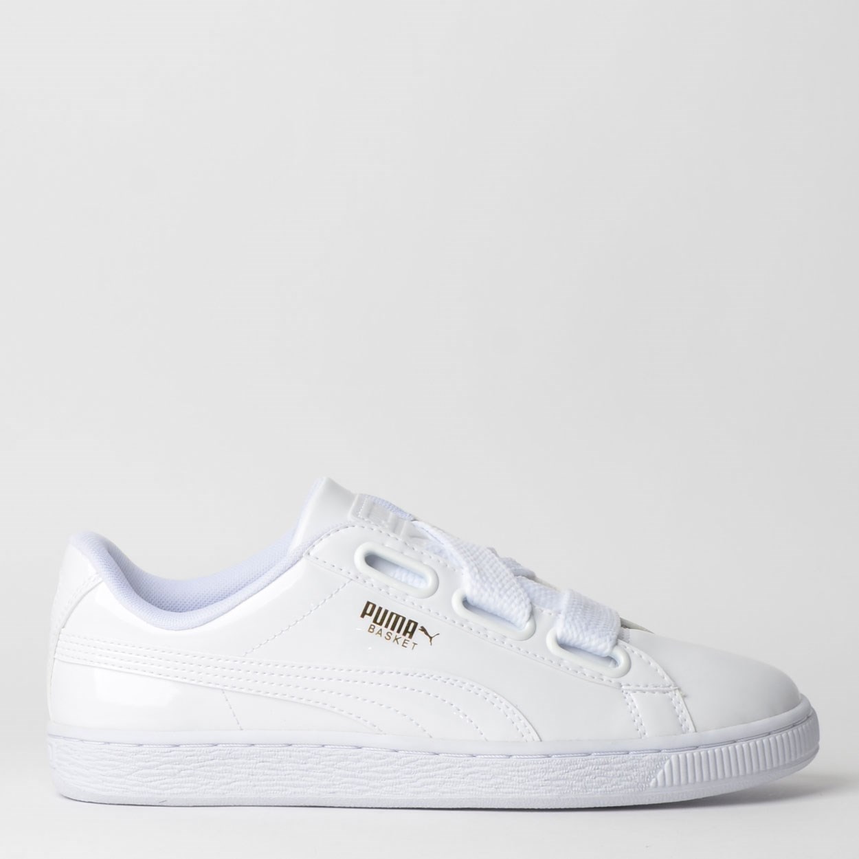 tênis puma basket heart patent feminino branco