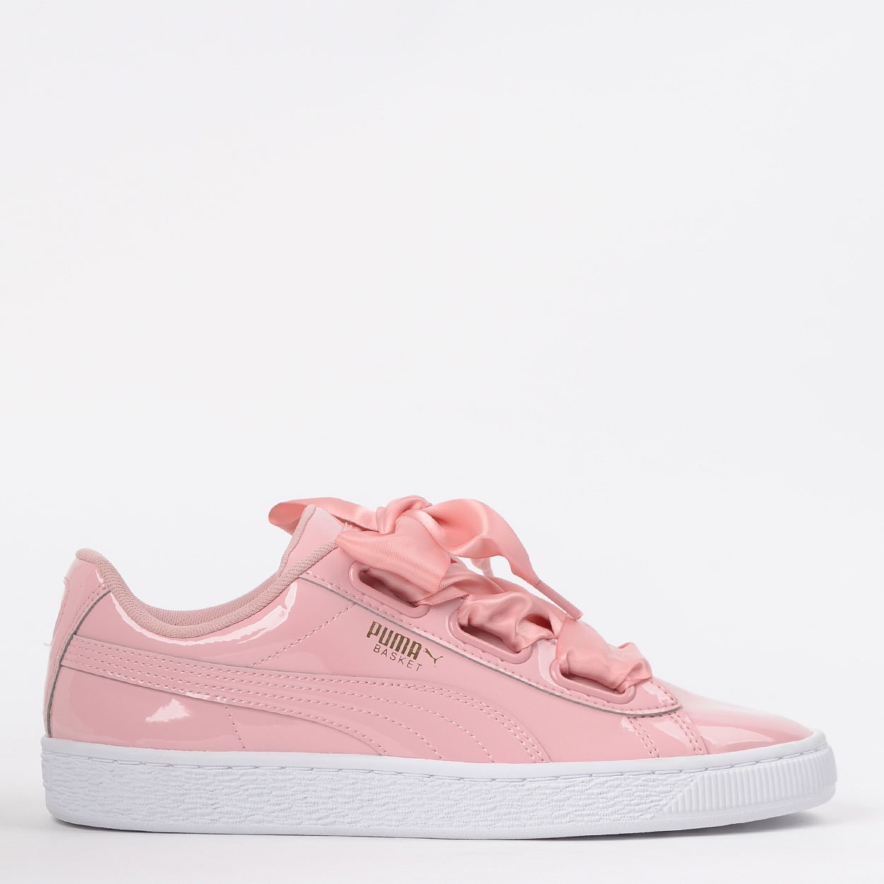 tênis puma basket heart patent feminino branco