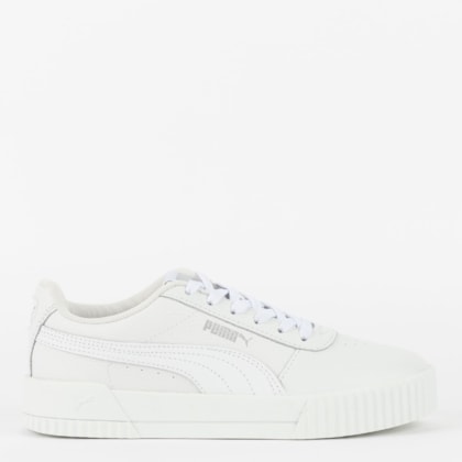 Tênis Puma Carina L White White Silver 375565-02